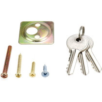 Abbas Ali Night Latch Deadbolt Rim Lock, Anti Theft Door Lock, Antique Style with Keys, Nightlatch Door Security Lock, Gold Finish