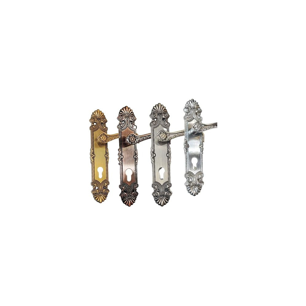 Abbas Ali Wooden Door Handle And Door Lock, For Entrance And Interior Doors, Model M18 957, Chrome