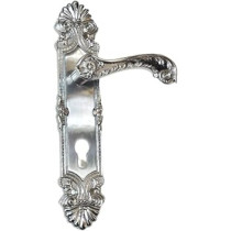 Abbas Ali Wooden Door Handle And Door Lock, For Entrance And Interior Doors, Model M18 957, Chrome