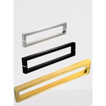 Abbas Ali Pull Handle, For Glass Door And Wooden Sliding Door, Easy to Install, C Type, Square 40x20, 600mm, Black