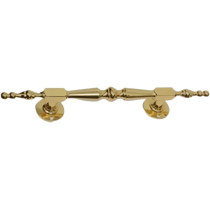 Abbas Ali Modern And Stylish Wooden And Glass Door Handles, Sets Of 2 Pieces, Model: 3301 300, Silver