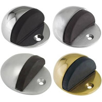 Abbas Ali Round Door Stop, Heavy Duty, Simple Doorstop Floor Mount, Gold