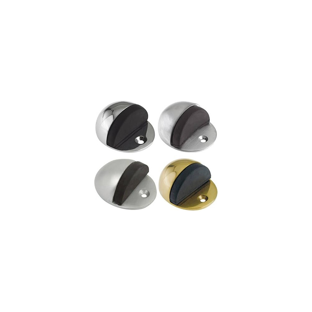 Abbas Ali Round Door Stop, Heavy Duty, Simple Doorstop Floor Mount, Gold