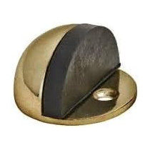 Abbas Ali Round Door Stop, Heavy Duty, Simple Doorstop Floor Mount, Gold