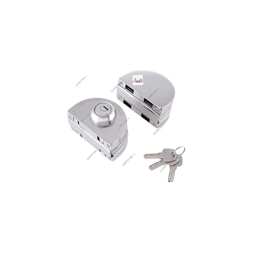 Abbas Ali Center Glass Door Lock, Both Side Key