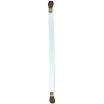 Abbas Ali Modern And Stylish Wooden And Glass Door Handles, Sets Of 2 Pieces, Model: P HANDLE DDE11, 300mm, White