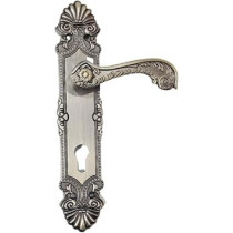 Abbas Ali Wooden Door Handle And Door Lock, For Entrance And Interior Doors, Model M18 957, Rose Gold