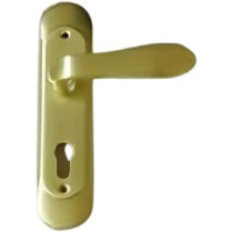 Abbas Ali Wooden Door Handle And Door Lock, For Entrance And Interior Doors, Small Model E231 B21, Gold