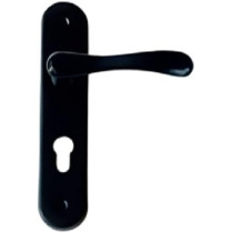 Abbas Ali Wooden Door Handle And Door Lock, For Entrance And Interior Doors, Small Model E231 B21, Gold