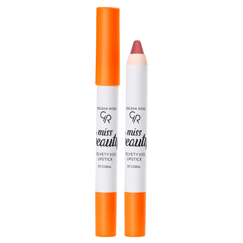 Golden Rose Miss Beauty Velvety Kiss Lipstick No 07 Coral