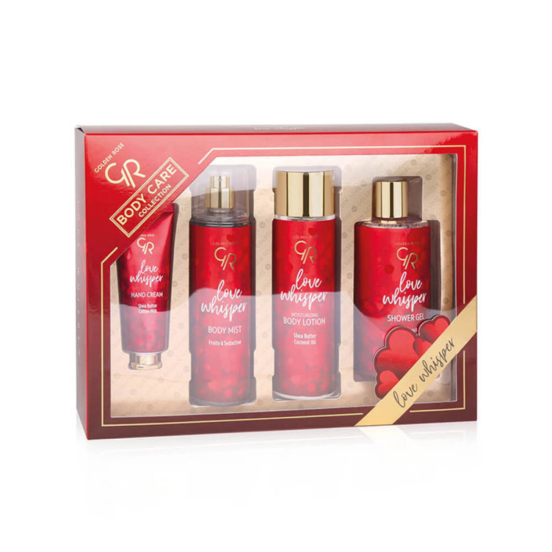 Golden Rose Love Whisper Body Care Collection Set Body Lotion Shower Gelbody Misthand Cream