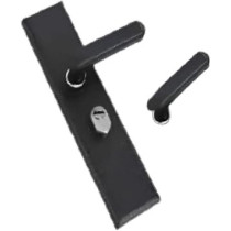 Abbasali Wooden Door Handle For Entrance And Interior Doors, Black