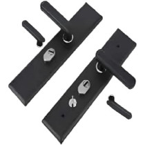 Abbasali Wooden Door Handle For Entrance And Interior Doors, Black