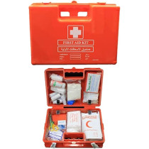 First Aid Kit Abs Heavy Duty Plastic With Wall Mounted Bracket Model- Hfa013 S, Can Be Use For 20 To 25 People Work Space, For Car,Small Office,Warehouse.First Aid Box