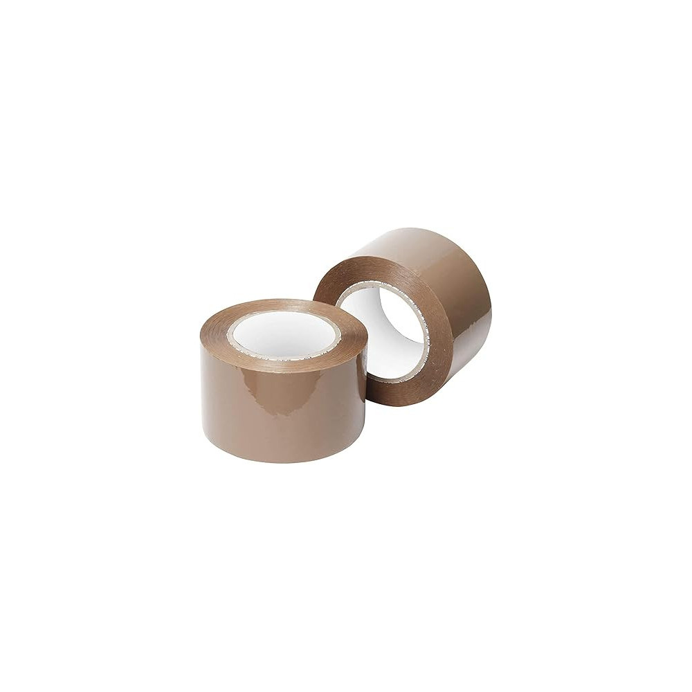 Abbasali Brown Packaging Tape 2 Inch For Parcels And Boxes (Pack Of 2)
