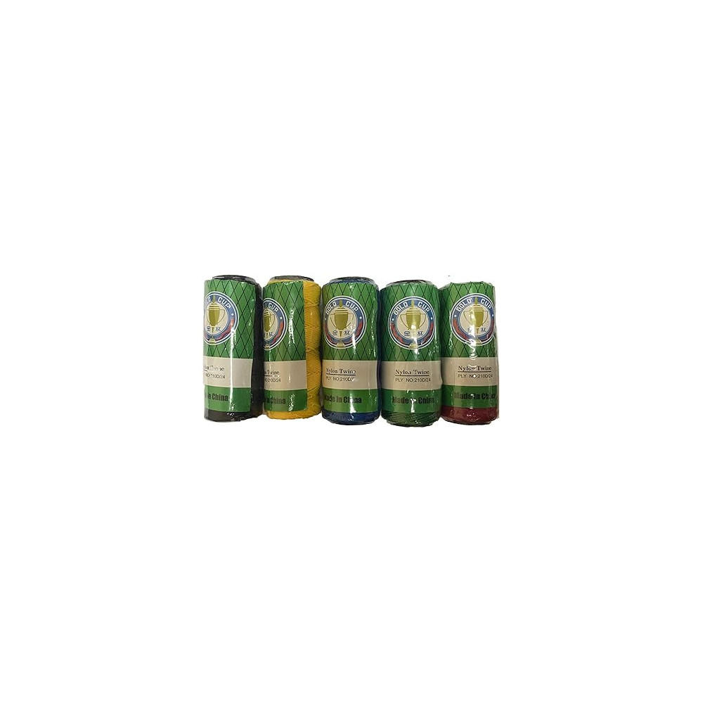 Gold Cup Set Of Five Gold Cup Nylon Twine Multi Color Thread - Line Dori 120G