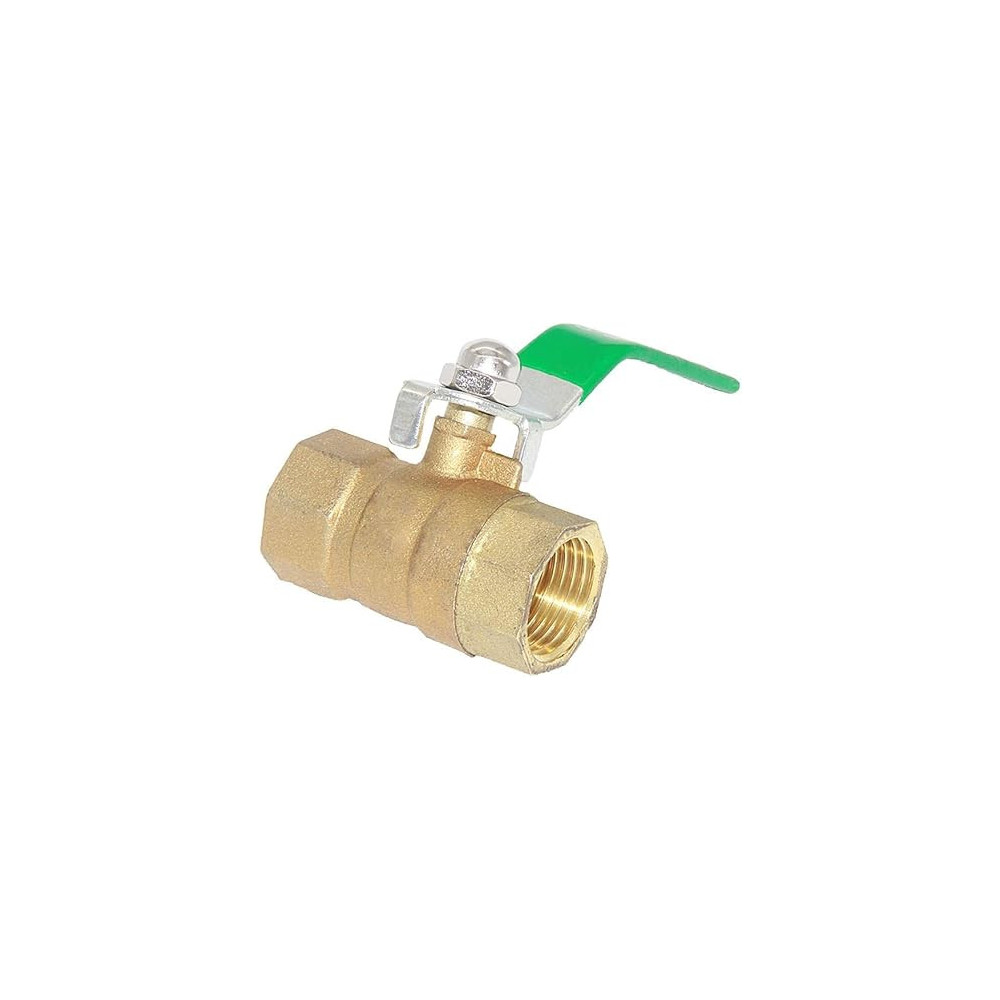 Abbasali Thread Brass Ball Valve (F 1/4'', Gold)