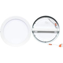 Abbasali Round Surface Led Ceiling 8In Panel Light - White (18W) Pieces (6)
