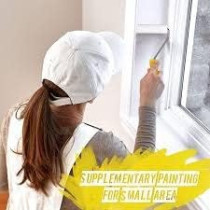 Abbasali National Paint Thinner 1 Liter, 1 Liter 800 National Paint White Colour With 4 Inch Paint Roller