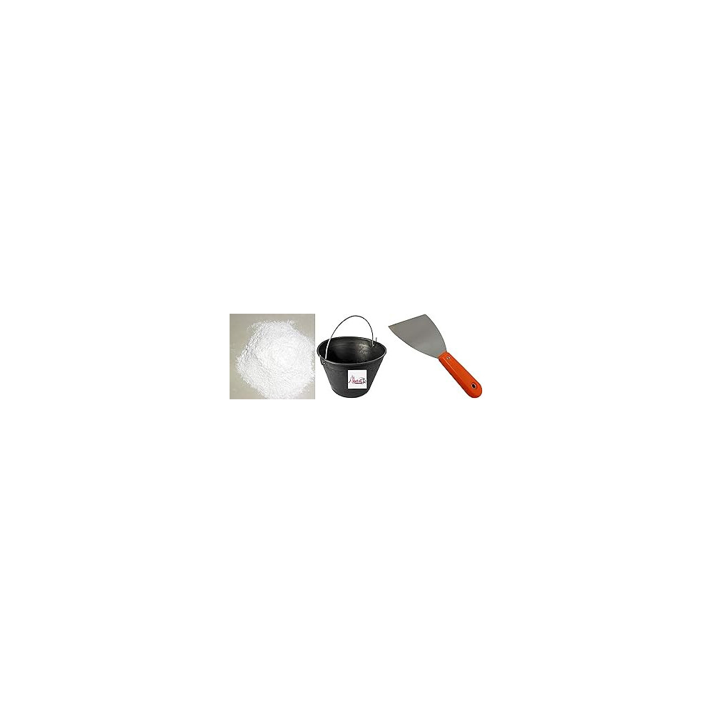 Abbasali Gypsum Powder 2Kg With Pvc Bucket And 3" Scrapper