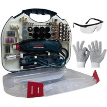 Abbasali Rotary Tool Kit With Multi Pro Keyless Chuck And Flex Shaft - With Accessories And Variable Speed 200W Electric Drill Set For Grinding Engraving Crafting Projects And Diy Creations