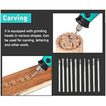 Abbasali Rotary Tool Kit With Multi Pro Keyless Chuck And Flex Shaft - With Accessories And Variable Speed 200W Electric Drill Set For Grinding Engraving Crafting Projects And Diy Creations