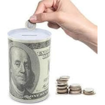 Abbasali Money Saving Metal Tin For Saving,Donation,Help Etc Assorted Designs & Colours("Save For Future") (Big)