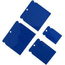 Tuf-Fix 4 Pieces Plastic Scrapper Set Blue