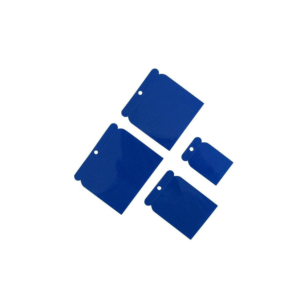 Tuf-Fix 4 Pieces Plastic Scrapper Set Blue