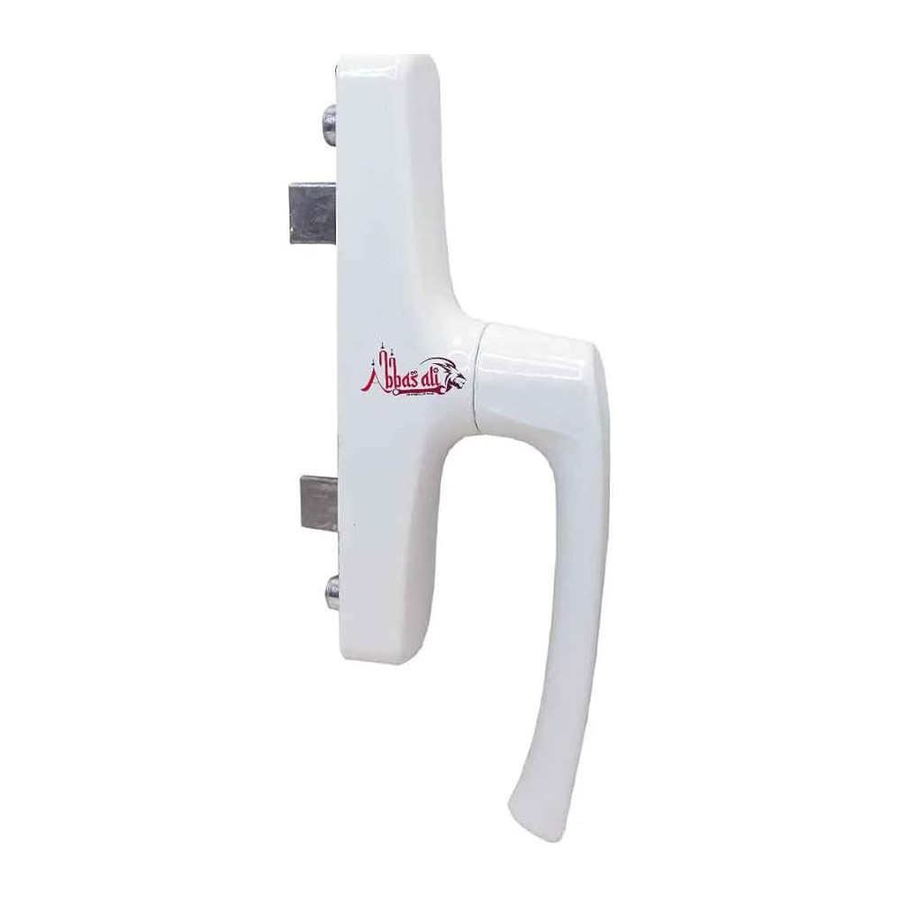 Abbasali Window Handle | Universal Locking Mechanism Aluminium Window Door Handle, Ideal For Home, Office, Interior And Exterior Use (White)