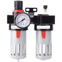 Abbasali Double Air Compressor Water Separator Filter Regulator Oil (3/8'')