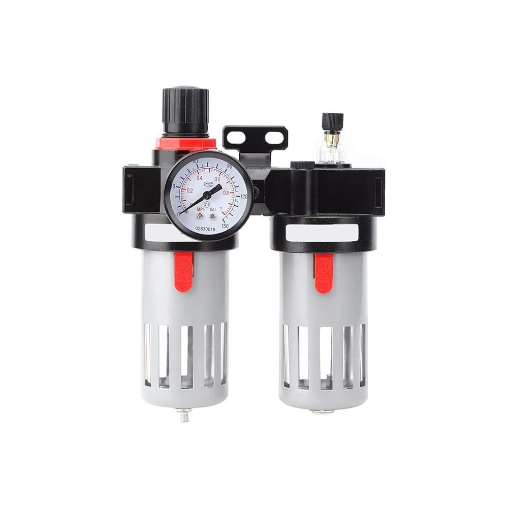 Abbasali Double Air Compressor Water Separator Filter Regulator Oil (3/8'')