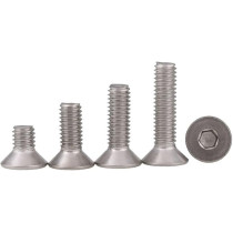 Abbasali Stainless Steel Flat Head Socket Screws Countersunk Allen Hex Bolts (25 Pieces) (M8, 12Mm)