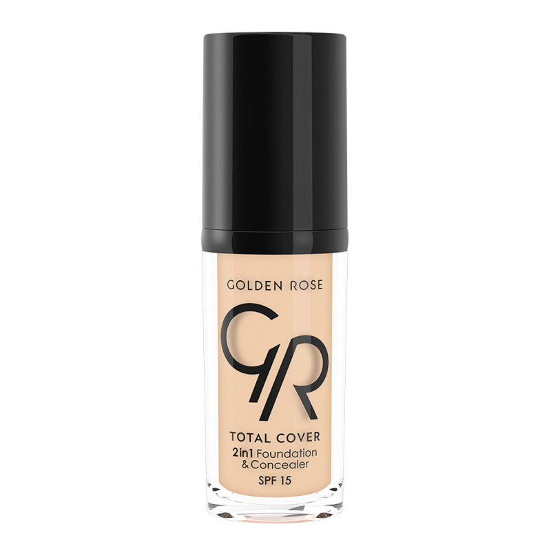 Golden Rose Total Cover 2 In 1 Foundation & Concealer No 01