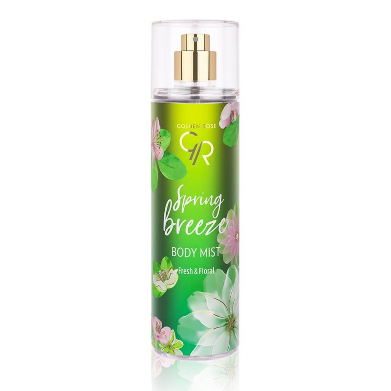Golden Rose Spring Breeze Body Mist With Fresh & Floral 200Ml