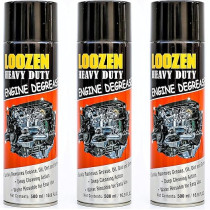 Loozen 3-Pack Heavy Duty Car Auto Engine Degreaser & Cleaner 500Ml