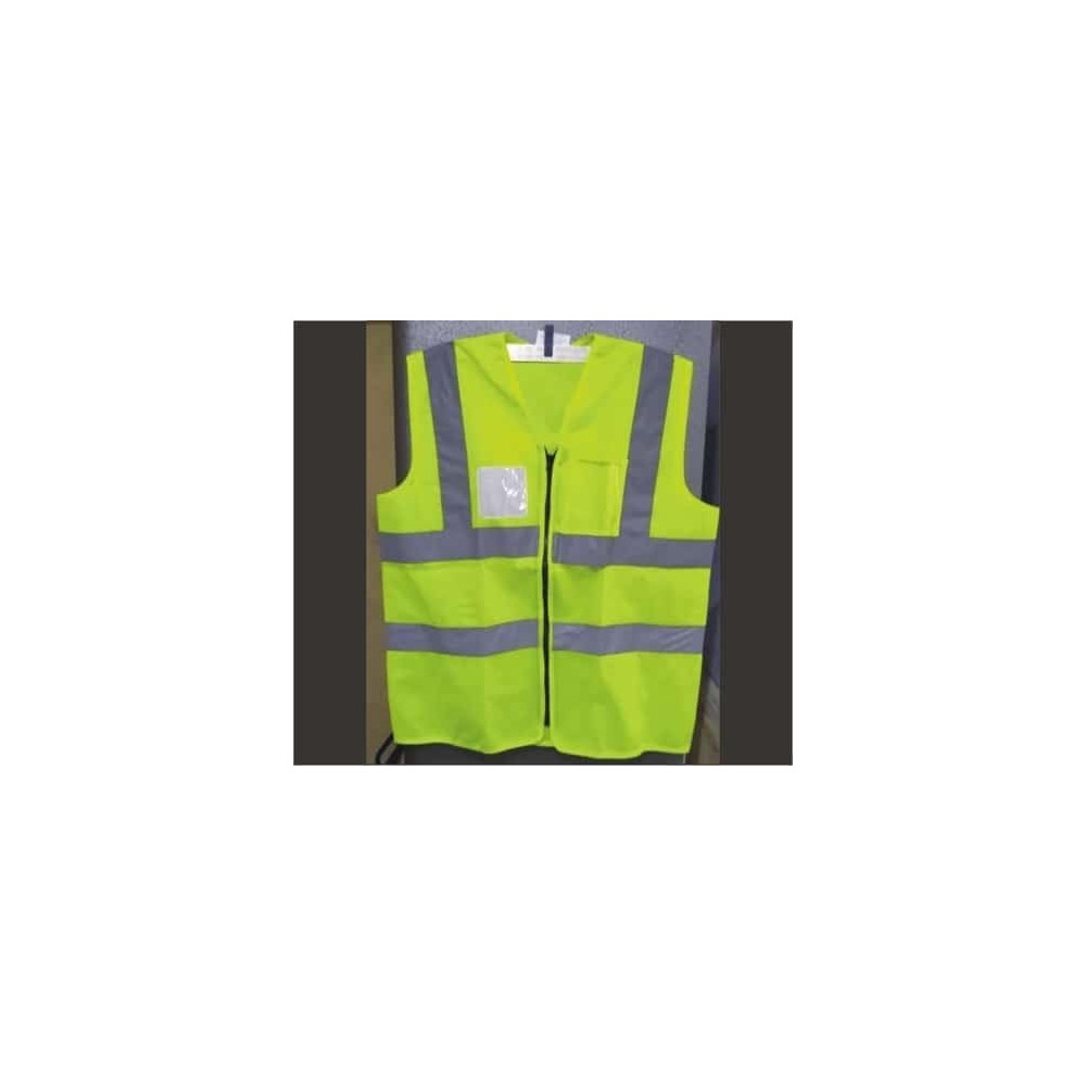 Abbasali Safety Vest Reflective Fabric Vest With Reflective Stripes Zip Closure-170Gsm Style No.Vnj