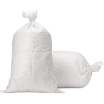 Abbasali White Polypropylene Woven Pp Bag Pack Of 20 (Large)