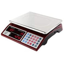 Abbasali Camry Digital Commercial Price Scale Red/Silver, 30Kg Capacity