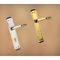 Abbasali Wooden Door Handle For Entrance And Interior Doors- Polaris Plate Modle (Silver)