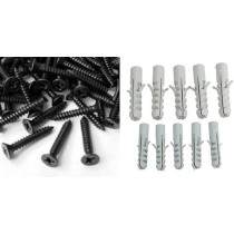 Abbasali Gypsum Screw 6 X 1 1/4" With 6Mm Nylon Plug 100Set