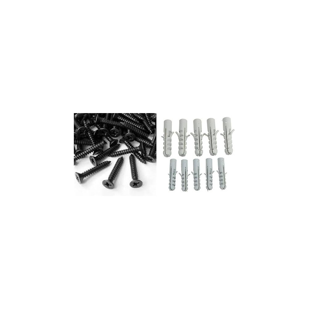 Abbasali Gypsum Screw 6 X 1 1/4" With 6Mm Nylon Plug 100Set