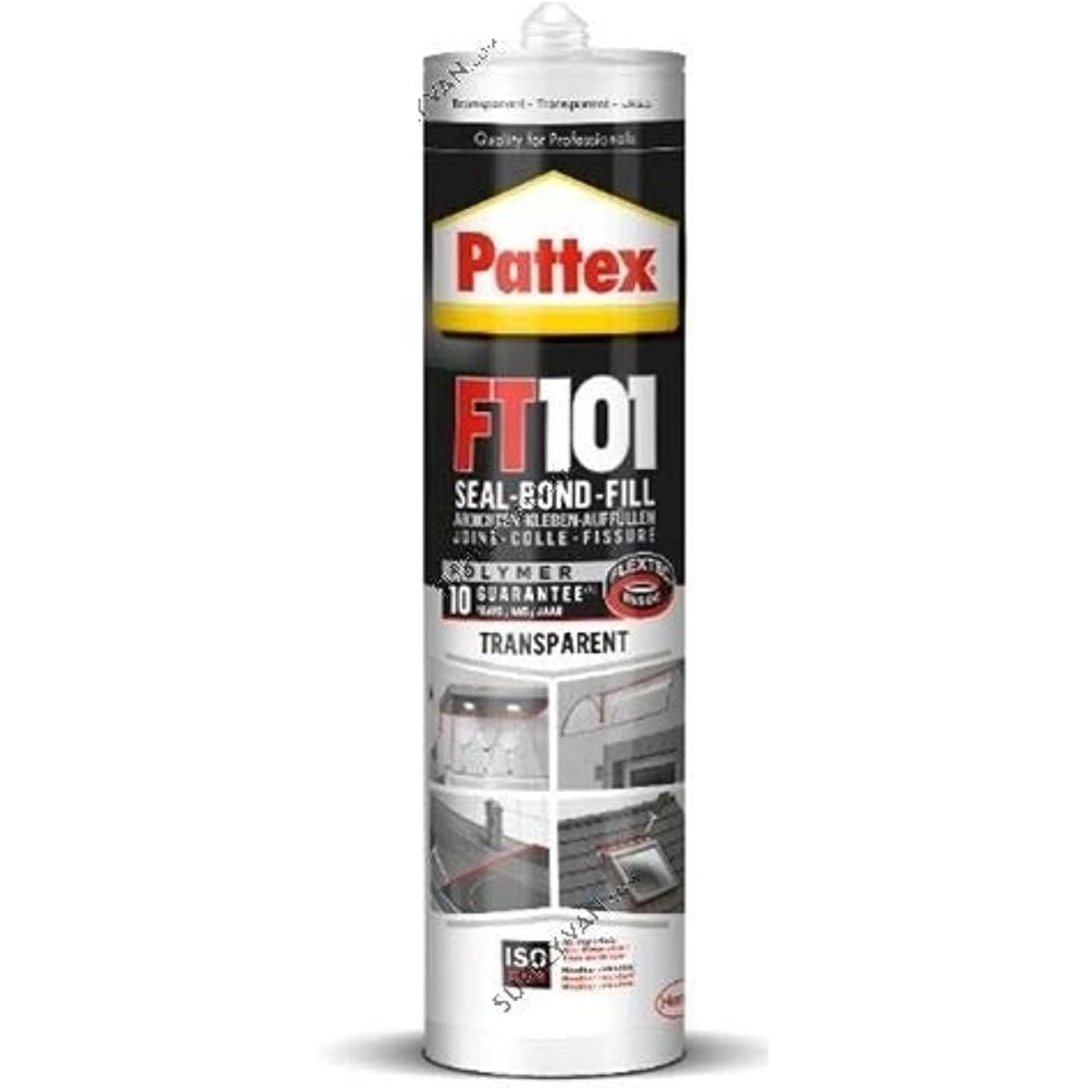 Pattex Ft101 All In Construction Adhesive And General Purpose Silicone Sealant - (280Ml, Transparent)