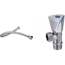 Abbasali 2 Pcs Set Of Ss Flexible Pipe And Angle Valve For Water Heater