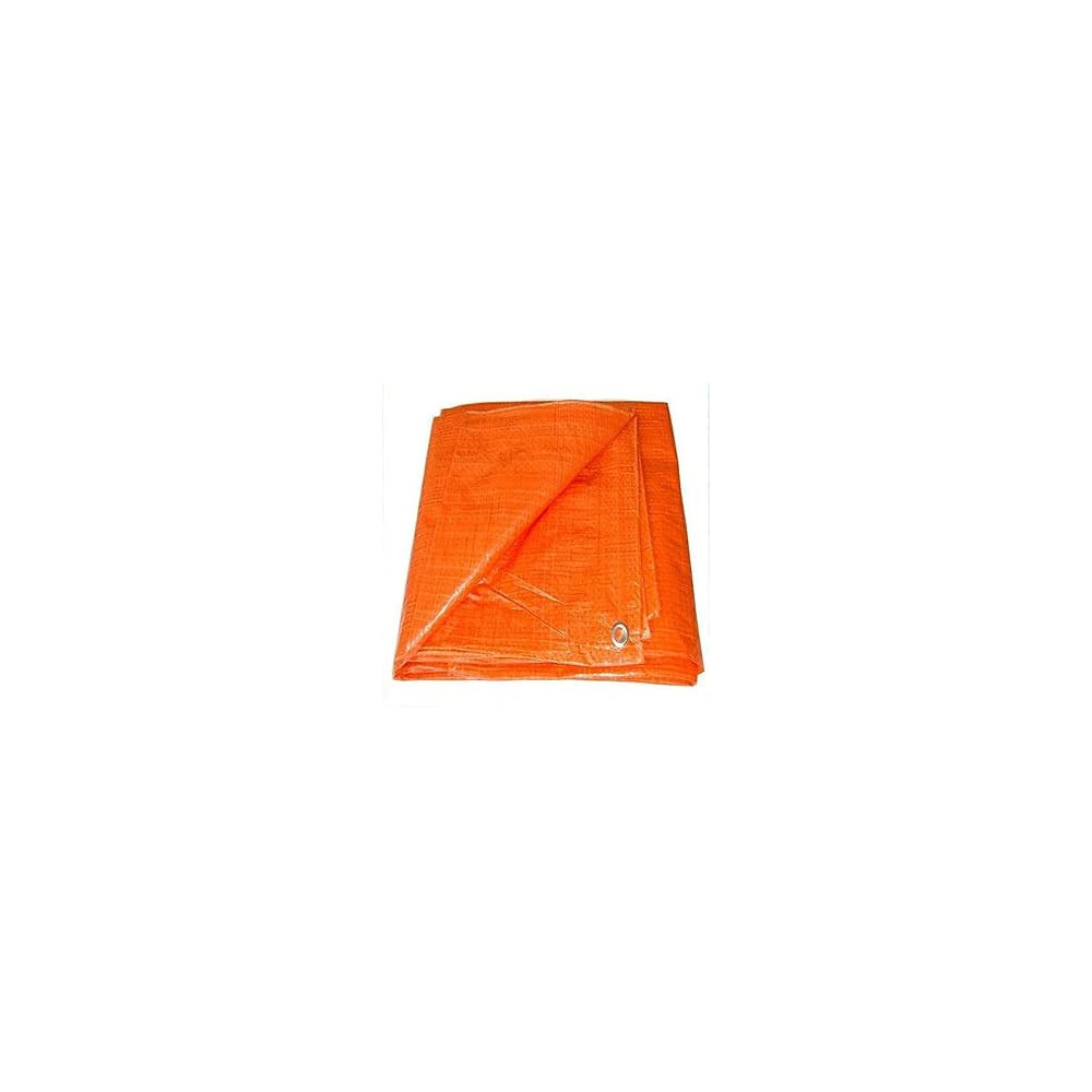 Abbasali Waterproof Ground Cover Tent Shelter Dust-Proof Rain Cover Tarpaulin Sheet (12 X 12, Orange)