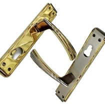 Wooden Door Handle For Entrance And Interior Doors- Modle Z1002 (Silver)