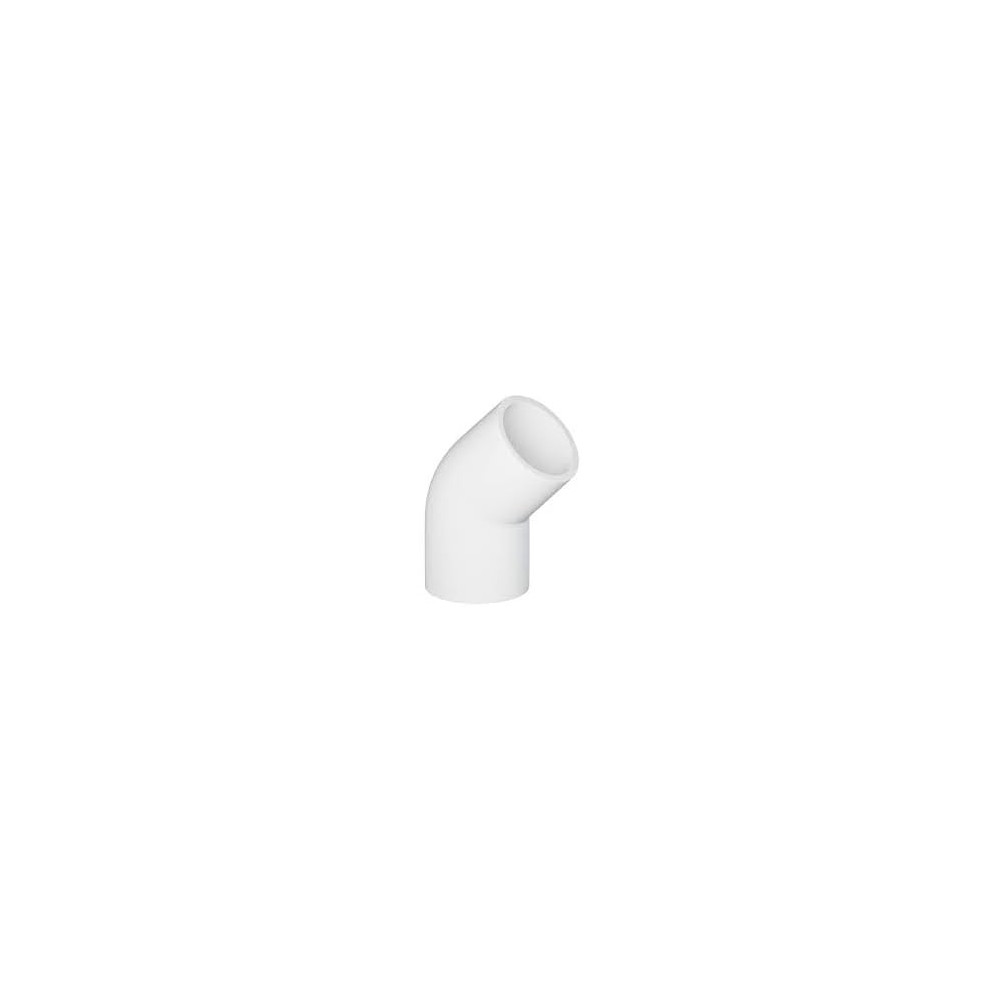 Abbasali Pvc Elbow 45 Degree For Water Pipes Pack Of 5 Pieces (1'')