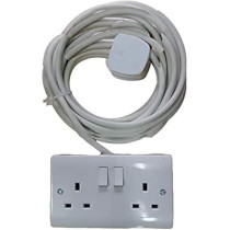 Abbasali Extension With 30Meter 2.5Mmx3Core Wire And Double Socket 13Amp For T.V, Fridge Etc.