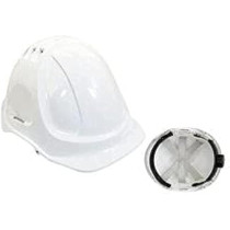 Abbasali White Heavy Duty Safety Helmet Construction Bump Cap Impact Protective Hard Hat Vented