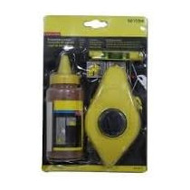 Abbasali Chalk Line Box Set, Chalk With Plastic Line Level, 4Oz, 3-Piece Set (Blue Powder)